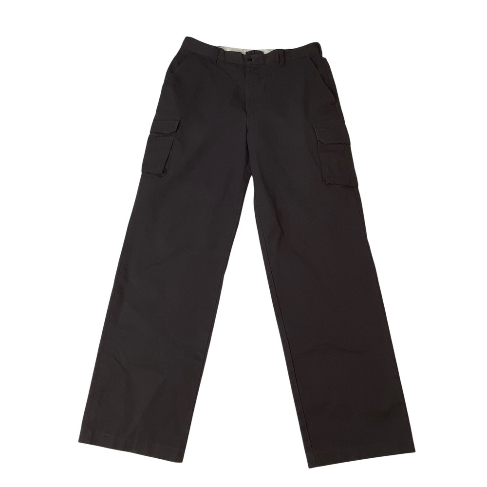 Aramark Mens Cargo Work Pants Charcoal Gray Utility Trousers 36x34 L239289‎